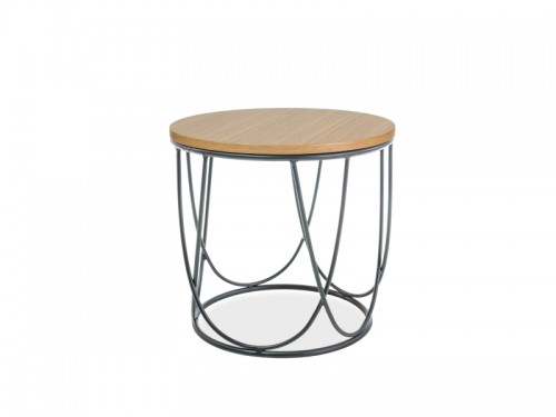 Журнальний стіл Sepia II SIGNAL дуб/ чорний